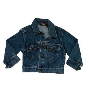 Kids Talk Vintage Jean Jacket Blue Denim Coat Unisex 2T